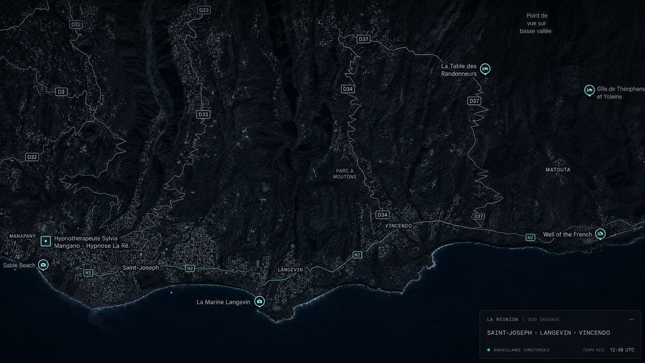 Coupure EDF dans l'Est de Saint-Joseph, détection par sondes RIPE Atlas (974.live)