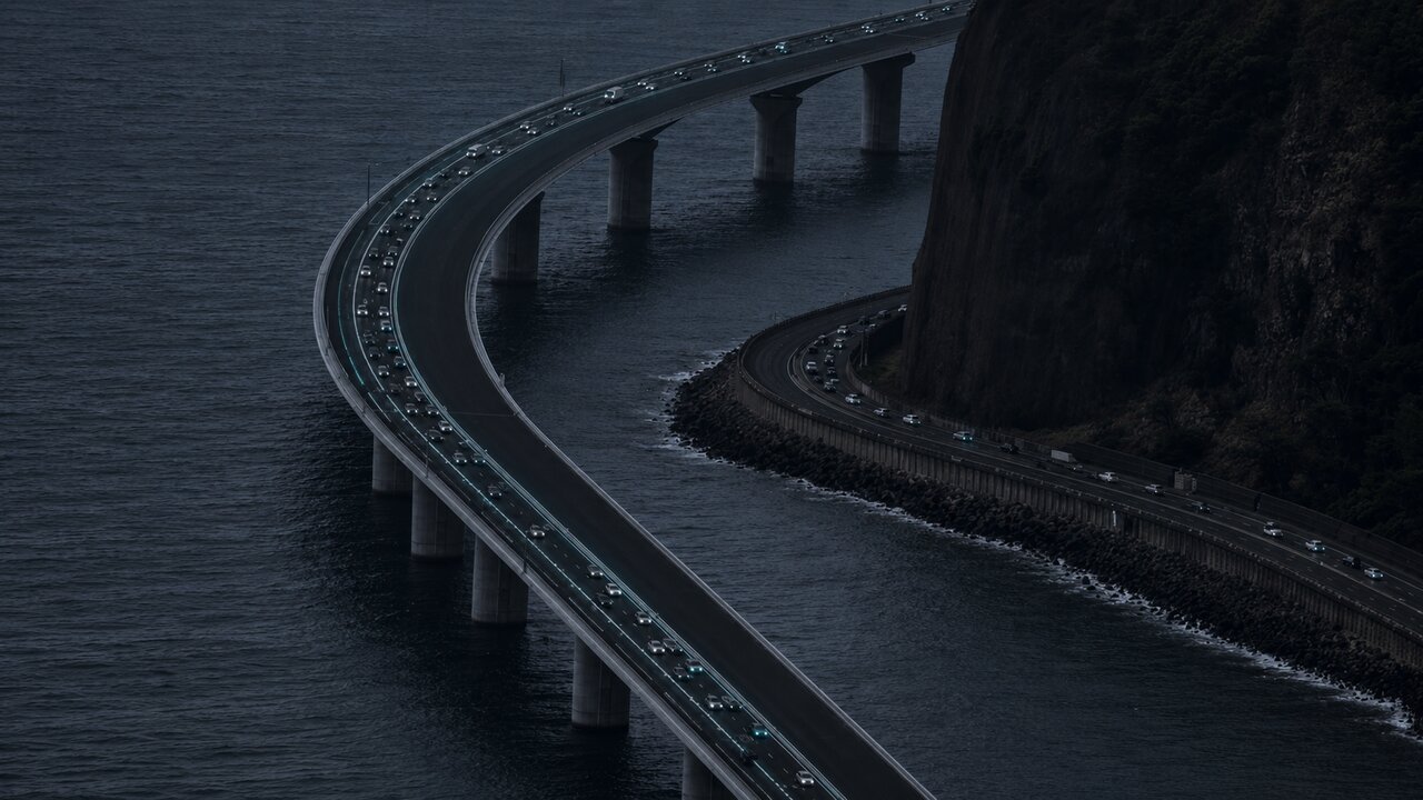 Route du Littoral entre Saint-Denis et La Possession